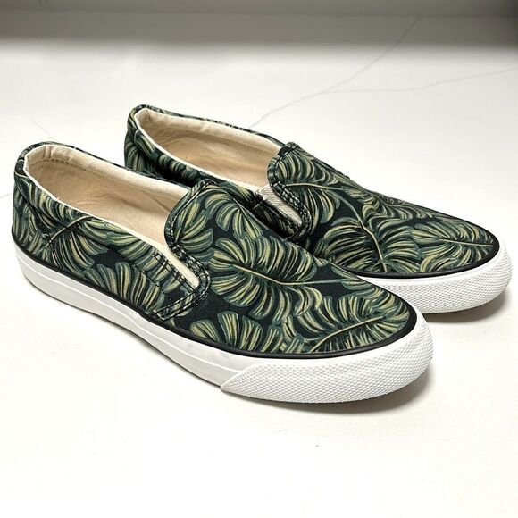 Keds X Rifle Paper Co. Palms Slip On Sneakers - Sz 7.5 - Picture 1 of 7